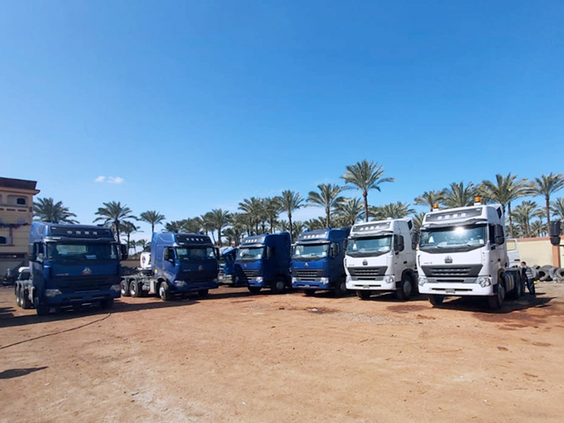 SINOTRUK 6x4 tractors were delivered to big customer of Egypt cement transportation, winning the high praise.